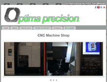 Tablet Screenshot of optimaprecision.com